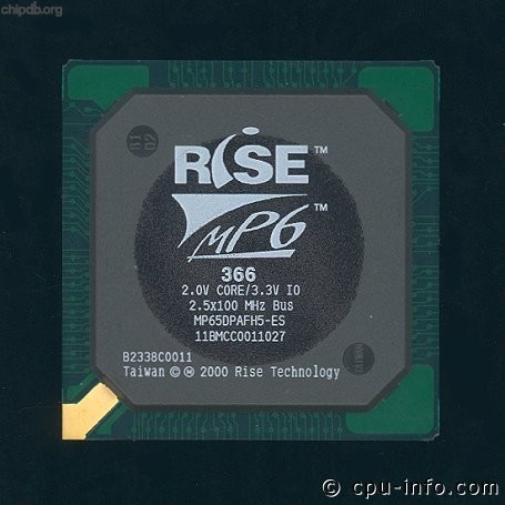 Rise mP6 366 ES BGA