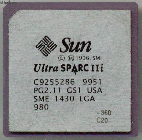 Sun UltraSPARC IIi SME 1430 360MHz