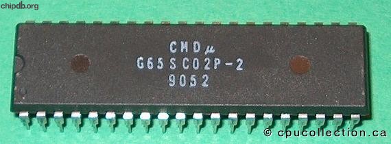 CMD G65SC02P-2 diff print