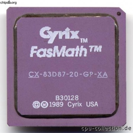 Cyrix CX-83D87-20-GP-XA