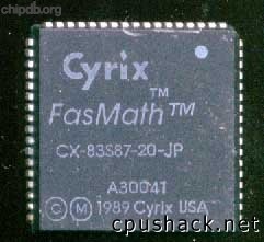 Cyrix CX-83S87-20-JP trademark