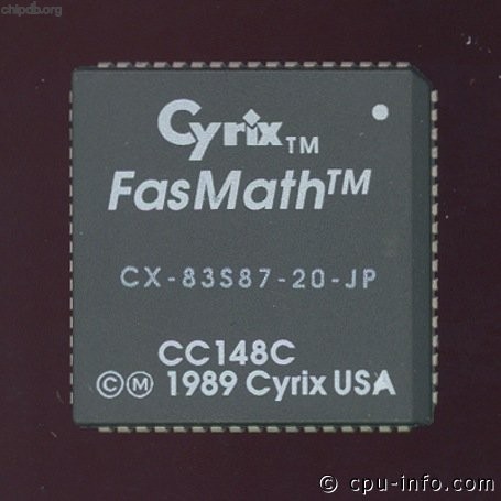 Cyrix CX-83S87-20-JP trademark 2