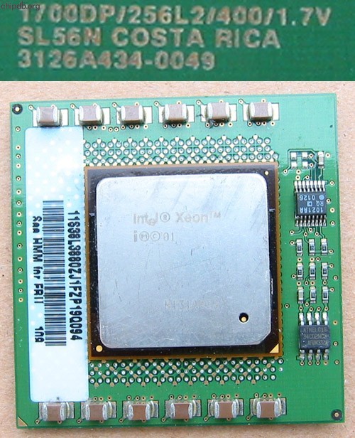 Intel Pentium 4 Xeon 1700DP/256L2/400/1.7V SL56N