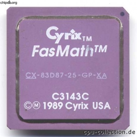 Cyrix CX-83D87-25-GP-XA