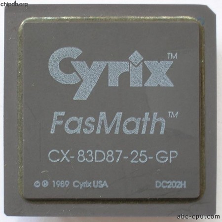 Cyrix CX-83D87-25-GP diff print