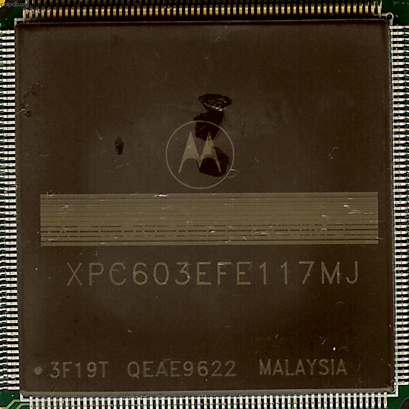 Motorola PPC XPC603EFE117MJ remark