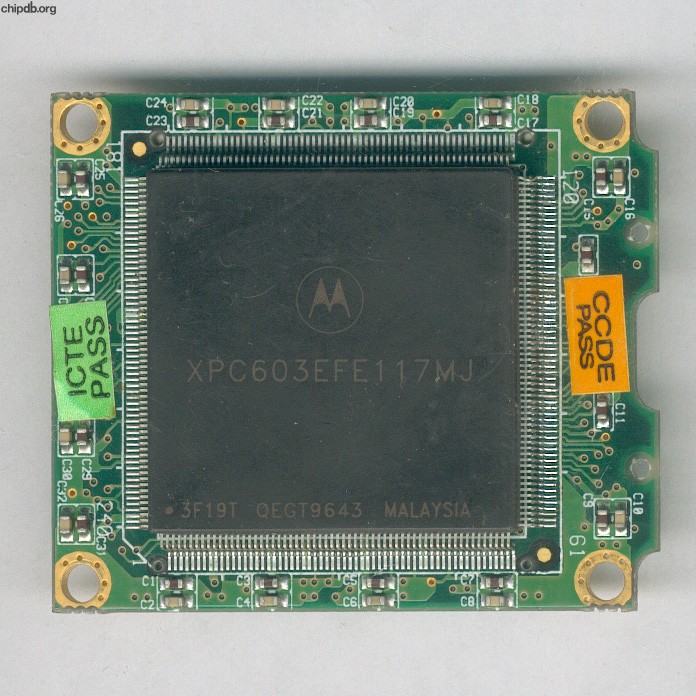 Motorola PPC XPC603EFE117MJ