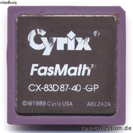 Cyrix CX-83D87-40-GP