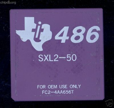 Texas Instruments 486 SXL2-50 diff print