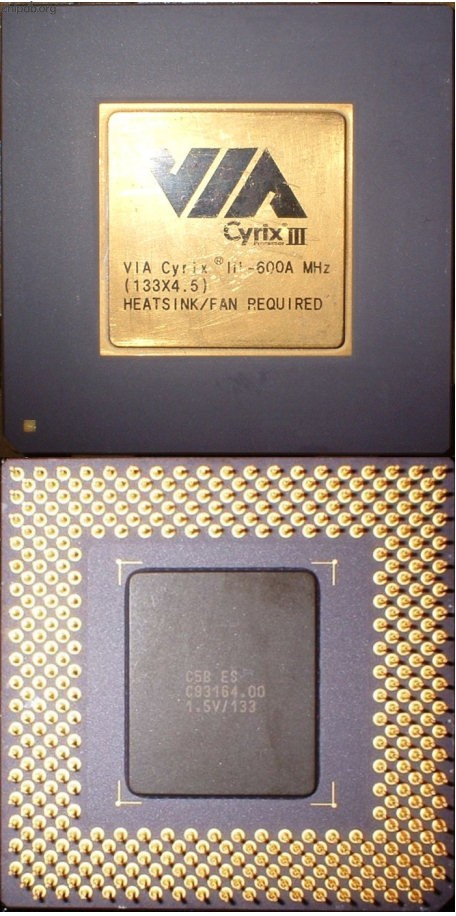 Cyrix Via III 500A MHz C58 ES
