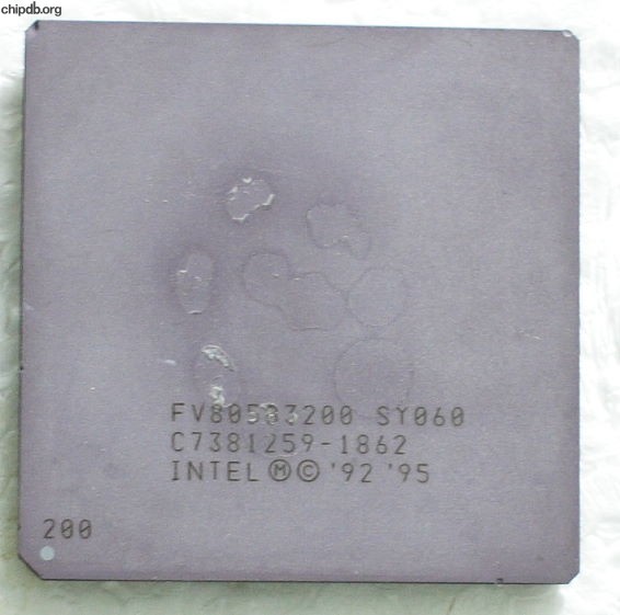 Intel Pentium FV80503200 SY060 FAKE