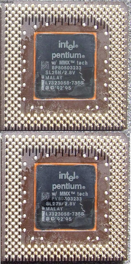 Intel Pentium BP80503233 SL25N Fake