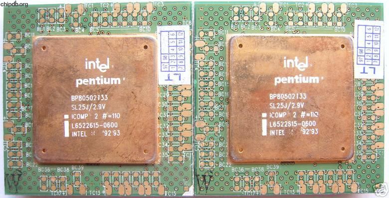 Intel Pentium BP80502133 SL25J FAKE