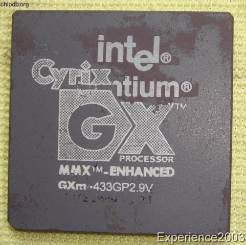 Cyrix MediaGX GXm 433GP 2.9V FAKE