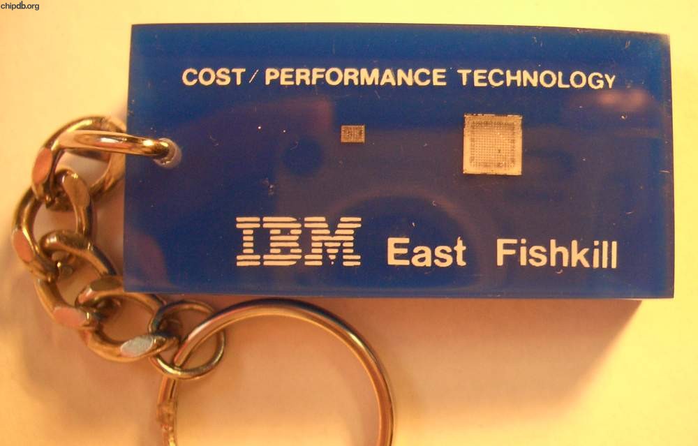 IBM East Fishkill lucite keychain