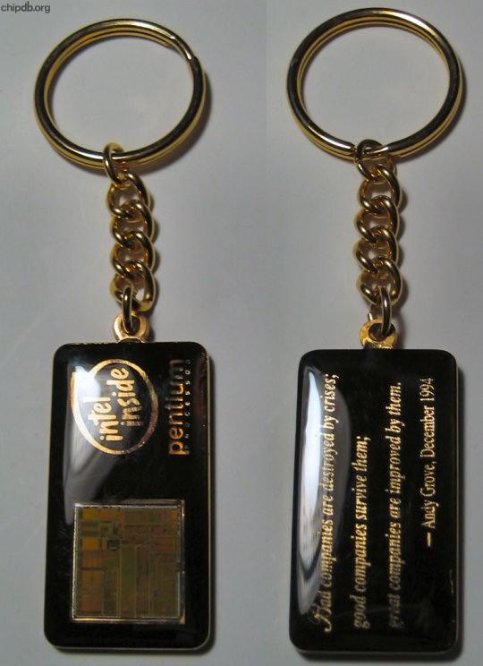 Intel keychain Pentium Andy Groove quote
