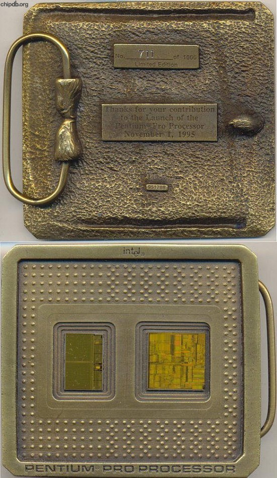 Intel belt buckle Pentium Pro limited 711/1000