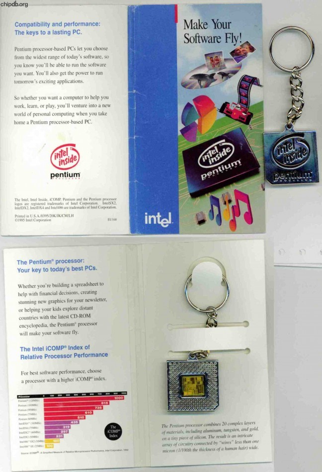 Intel Keychain Pentium keychain with pamphlet