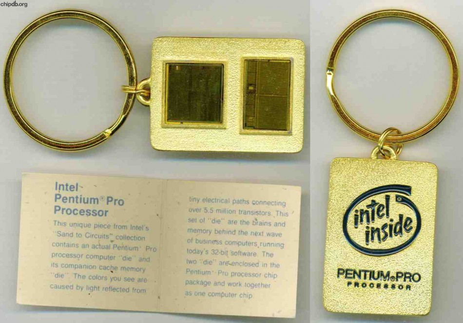 Intel Keychain Pentium Pro with card