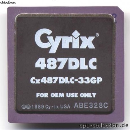 Cyrix Cx487DLC-33GP