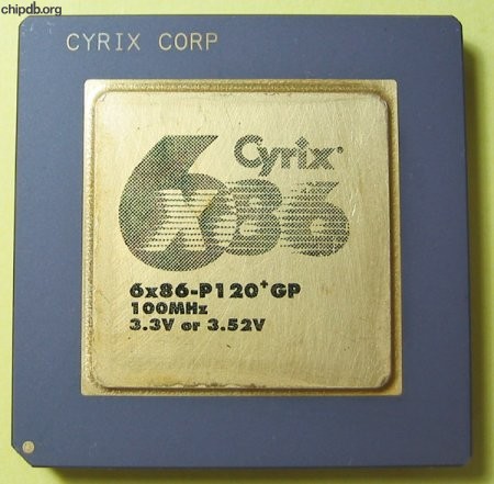 Cyrix 6x86-P120+GP 3.3V or 3.52V golddot
