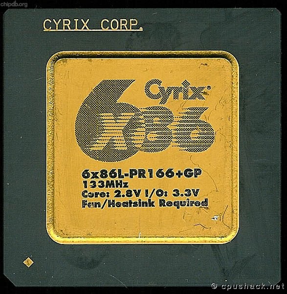 Cyrix 6x86L-PR166+GP 2.8V 3.3V