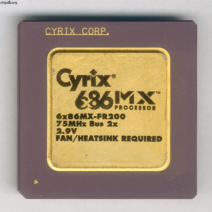 Cyrix 6x86MX-PR200 75MHz bus