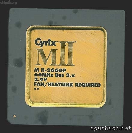 Cyrix MII-266GP 66 MHz bold font
