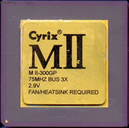 Cyrix MII-300GP 75MHz bus