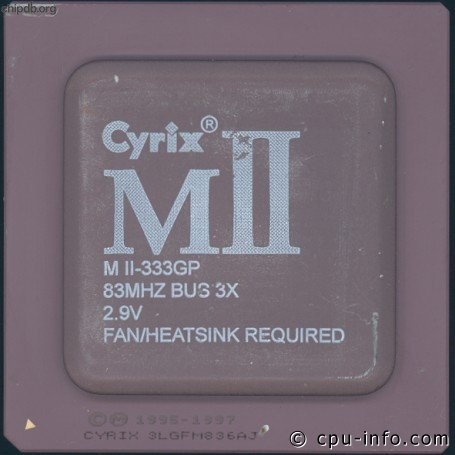 Cyrix MII-333GP blacktop diff font