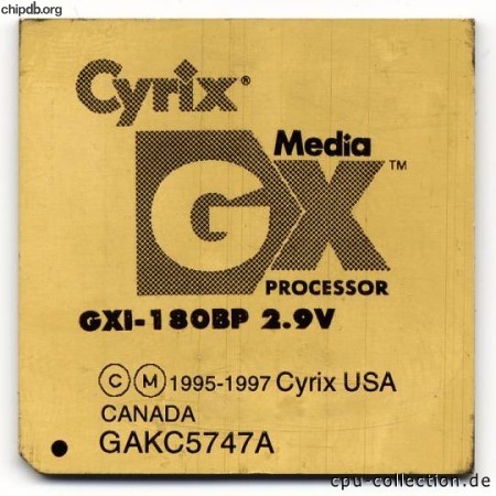 Cyrix MediaGX GXI-180BP gold
