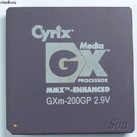 Cyrix MediaGX GXm-200GP 2.9V