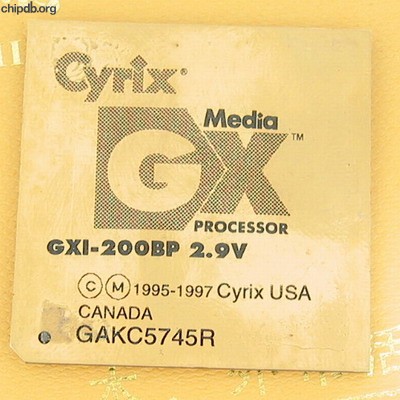 Cyrix MediaGX GXI-200BP 2.9V