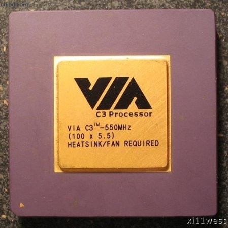 VIA C3-550MHz diff logo
