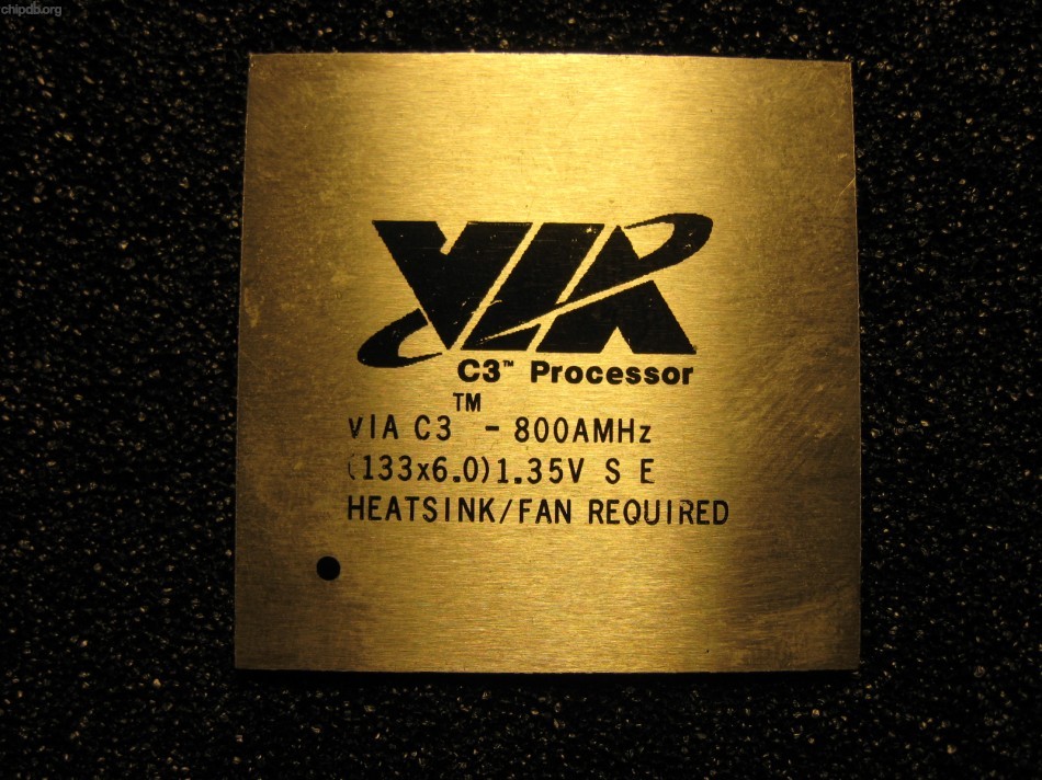 VIA C3-800 BGA diff print
