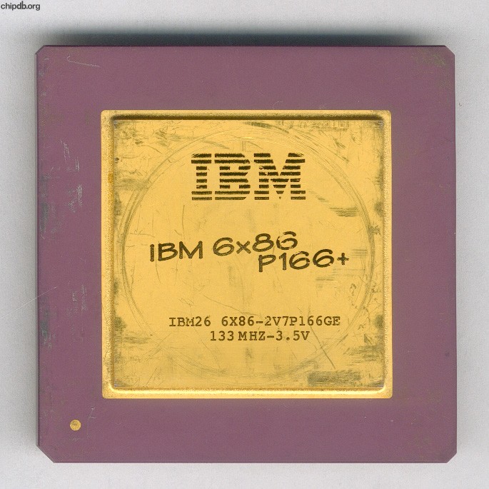 IBM 6x86 P166+ 6x86-2V7P166GE diff font