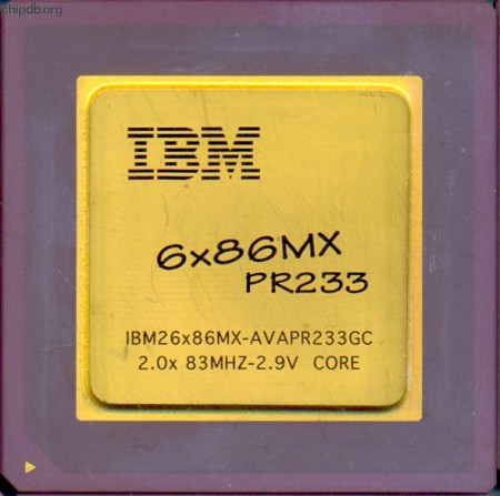 IBM 6x86MX PR233 6x86MX-AVAPR233GC 83 MHz bus