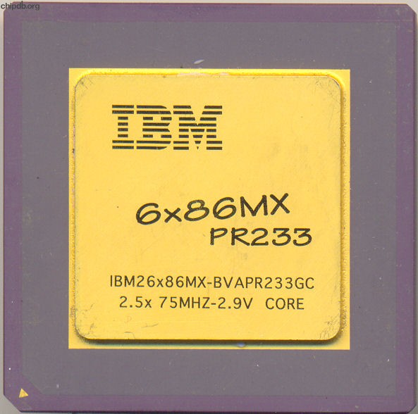 IBM 6x86MX PR233 6x86MX-BVAPR233GC 75 MHz bus