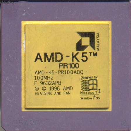 AMD AMD-K5-PR100ABQ goldcap
