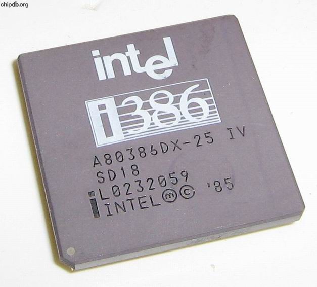 Intel A80386DX-25 SD18