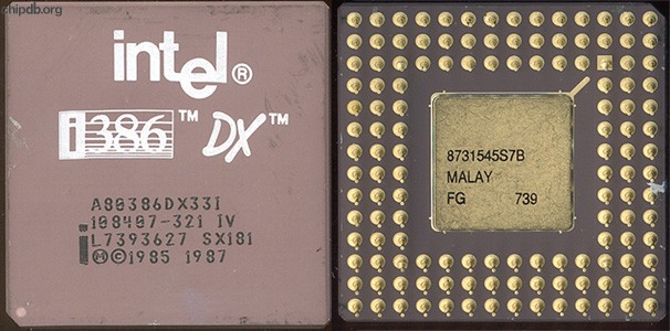 Intel A80386DX33I SX181