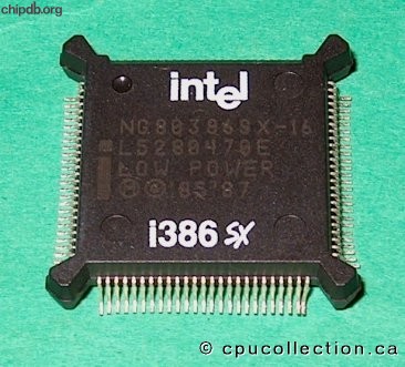 Intel NG80386SX-16 Low Power