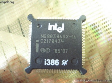 Intel NG80386SX-16 i386text sxlogo