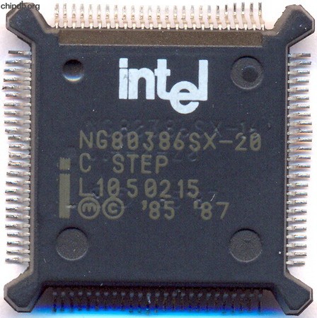 Intel NG80386SX-20 remarked