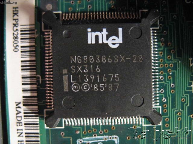 Intel NG80386SX-20 SX316