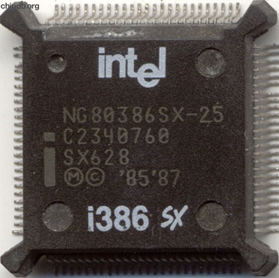 Intel NG80386SX-25 SX628