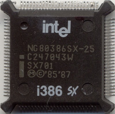 Intel NG80386SX-25 SX701