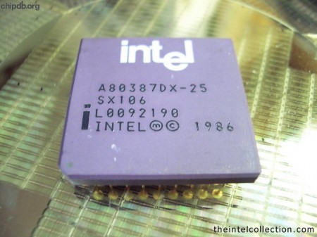 Intel A80387DX-25 SX106