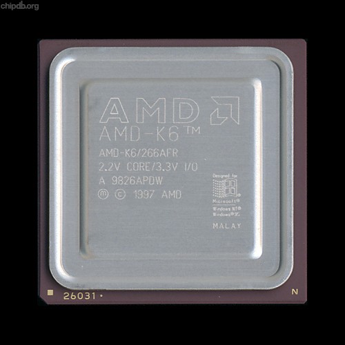 AMD AMD-K6/266AFR engraved