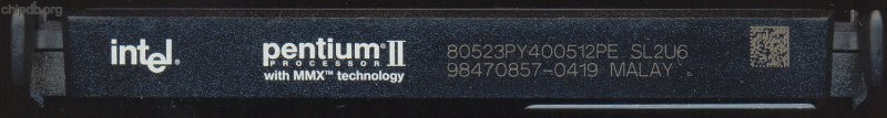 Intel Pentium II 80523PY400512PE SL2U6 MALAY